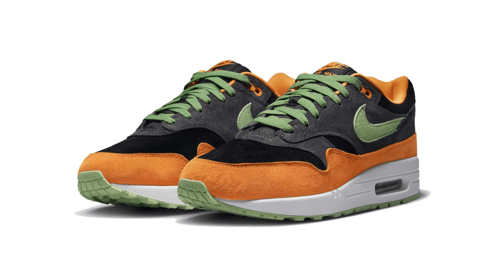 Nike Air Max 1 Kategoriebild mit klassischem Sneaker und sichtbarer Air-Dämpfung von Nike
