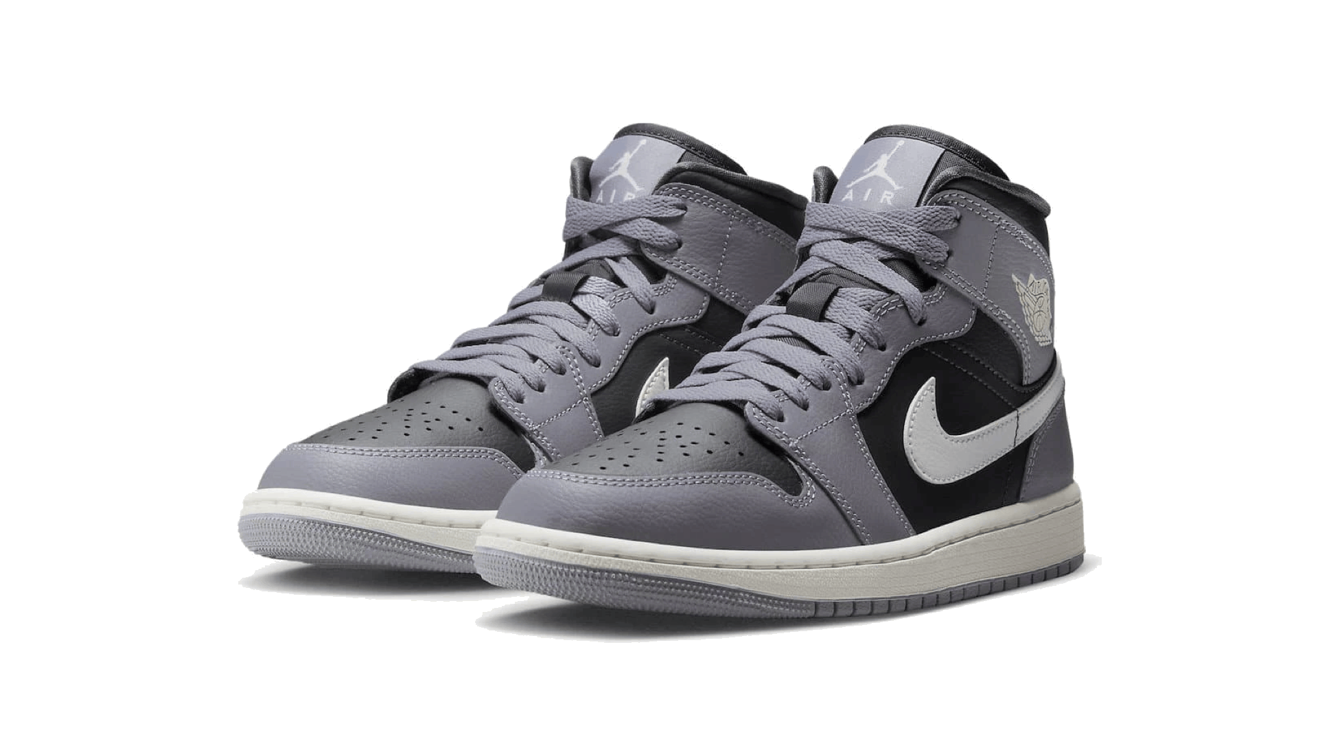 Air Jordan 1 Mid Kategoriebild mit ikonischem Mid-Top Basketball-Sneaker und modernem Streetwear-Design
