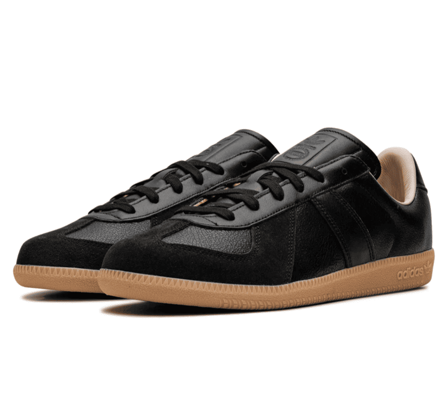 Adidas BW Army Lux Black Gum Seitenansicht mit Gum-Sohle