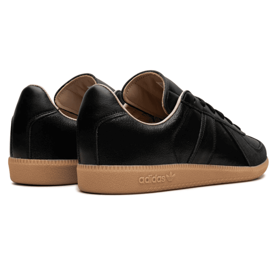 Adidas BW Army Lux Black Gum Paar hinten mit schwarzem Leder