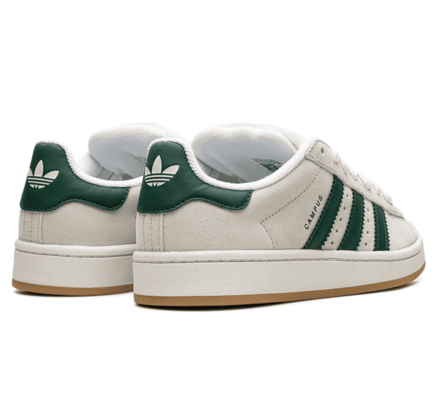 Adidas Campus 00's Crystal White Collegiate Green (W) - grau grüner Sneaker
