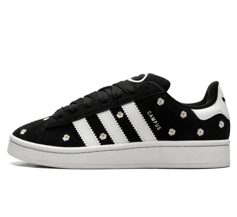 Adidas Campus 00's Core Black Floral (W) - schwarzer blumen print Sneaker
