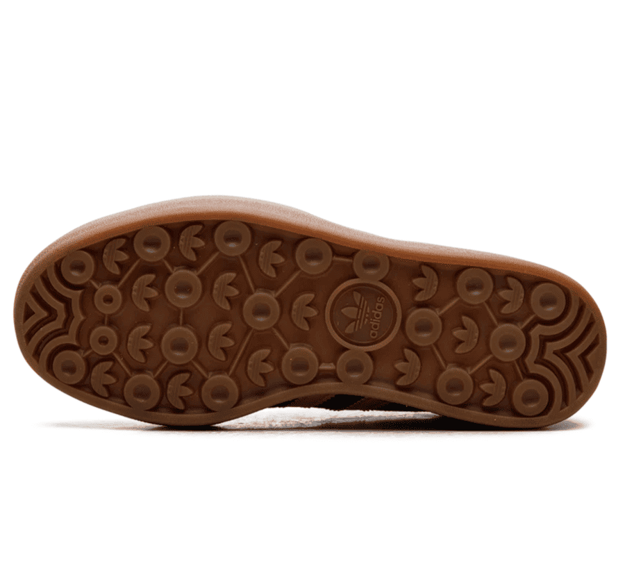 Adidas Gazelle Bold Shadow Brown W Outsole unten mit dreilagiger Gum-Gummiaußensohle