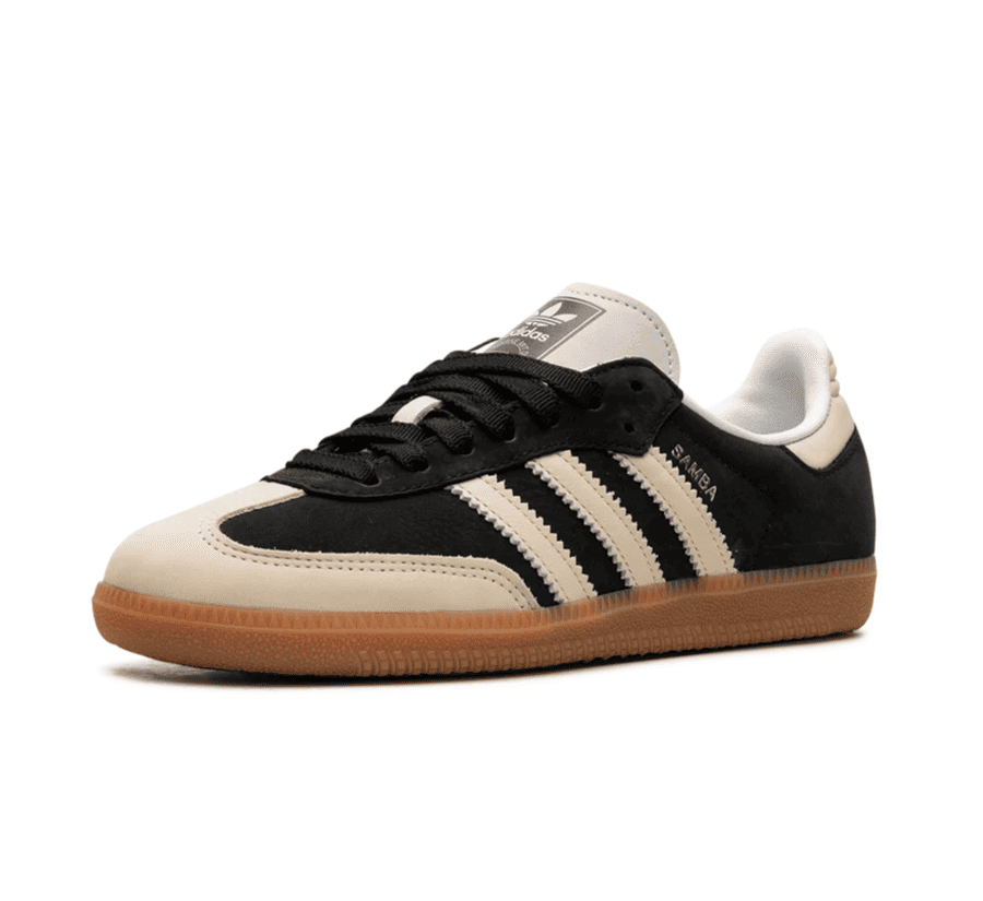 adidas Samba OG Core Black Wonder White Damen IE5836 einzelner Schuh seitlich
