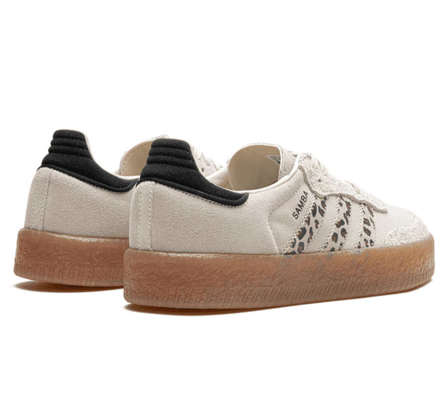 Adidas Sambae Leopard Off White (W) - beiger Sneaker mit Leopard Print