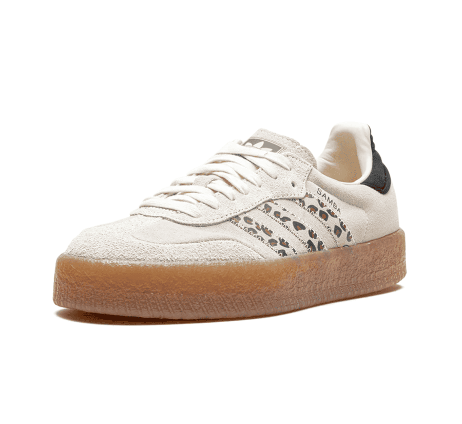 Adidas Sambae Leopard Off White (W) - beiger Sneaker mit Leopard Print
