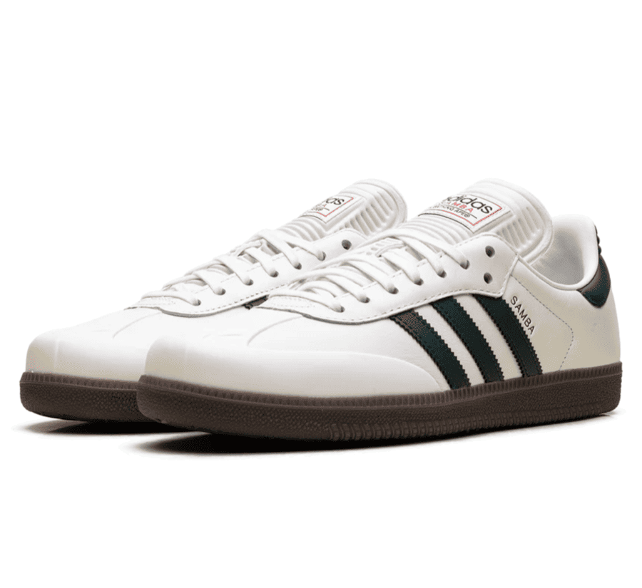 Adidas Samba OG x Bape - World Cup Pack White Forest - weiß grüner Sneaker