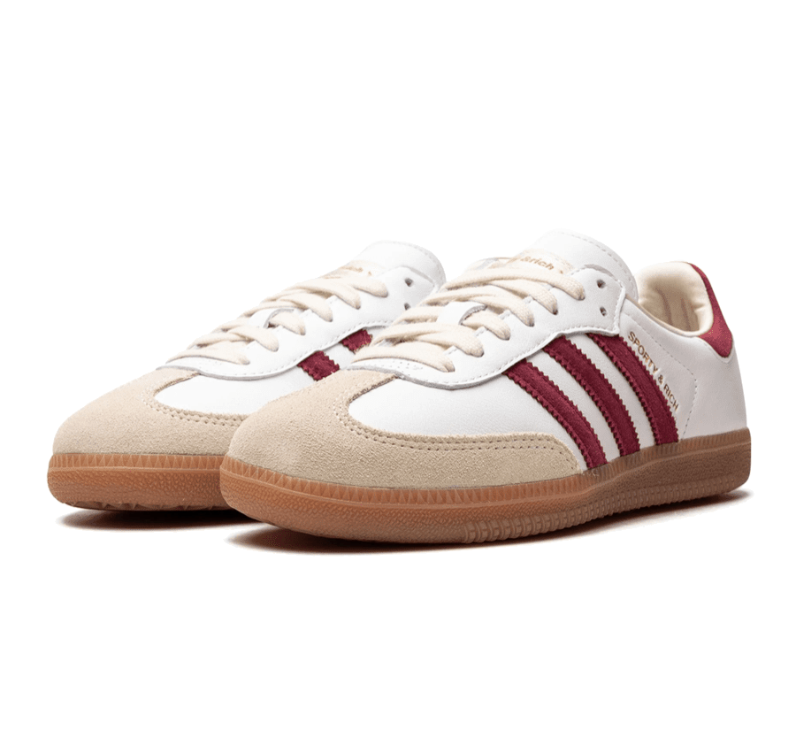 Adidas Samba OG x Sporty & Rich 'White Core Burgundy'
