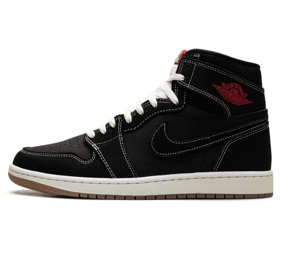 Air Jordan 1 High OG Flight Club Paar vorne Hauptbild Perspective mit schwarzem Textil Upper