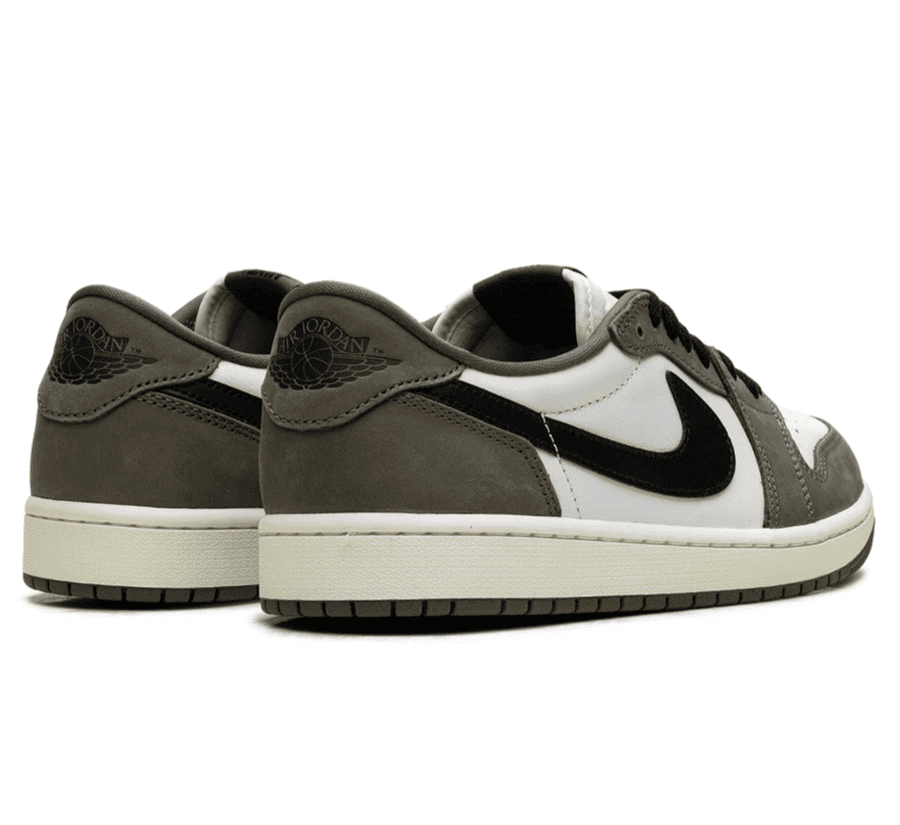 Air Jordan 1 Low OG Medium Olive - weiß grün brauner Sneaker