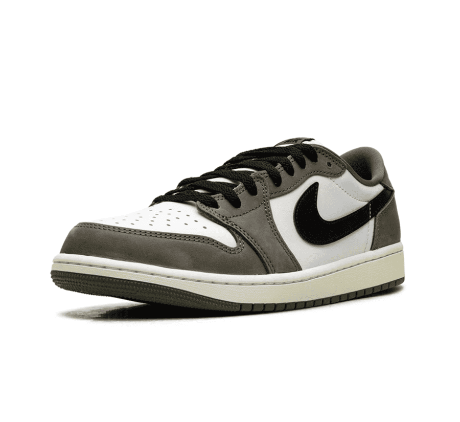 Air Jordan 1 Low OG Medium Olive - weiß grün brauner Sneaker