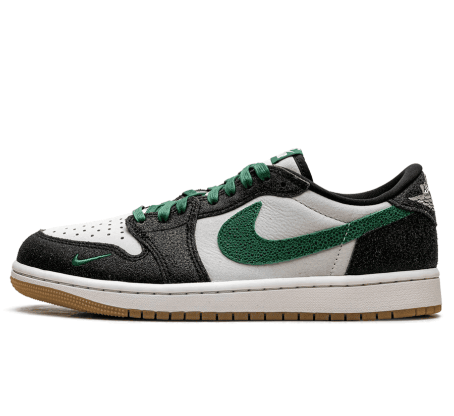 Air Jordan 1 Low OG Phantom Pine Green IR2283-030 Paar vorne Hauptbild Perspective