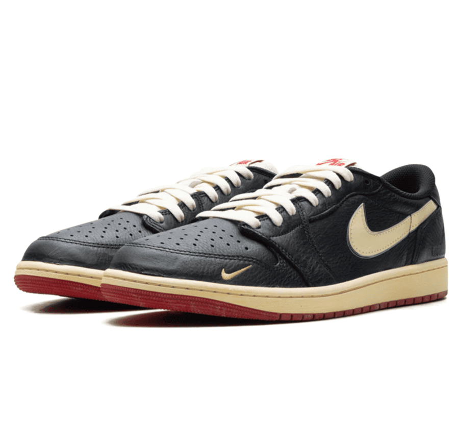 Air Jordan 1 Low OG x Nigel Sylvester "Better With Time" - schwarzer Sneaker