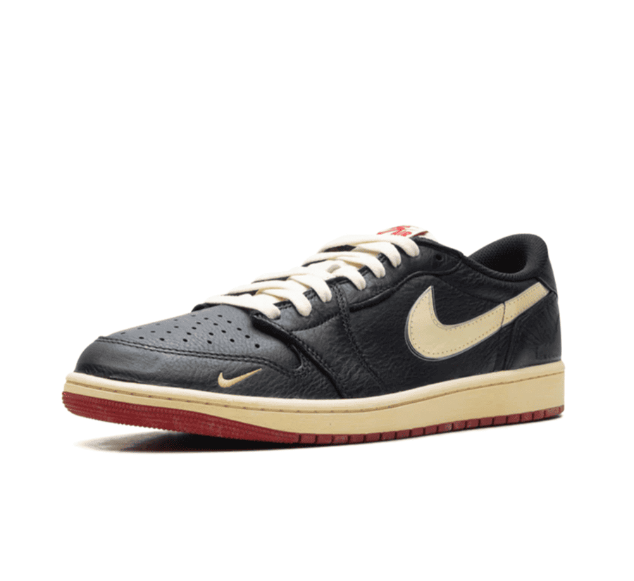 Air Jordan 1 Low OG x Nigel Sylvester "Better With Time" - schwarzer Sneaker