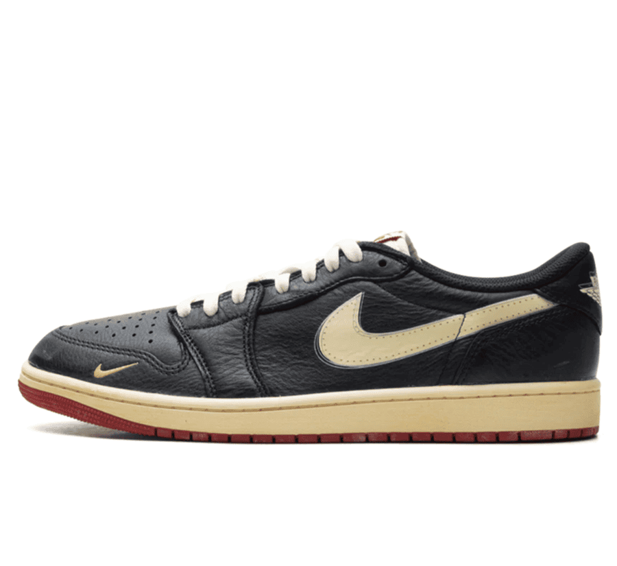 Air Jordan 1 Low OG x Nigel Sylvester "Better With Time" - schwarzer Sneaker