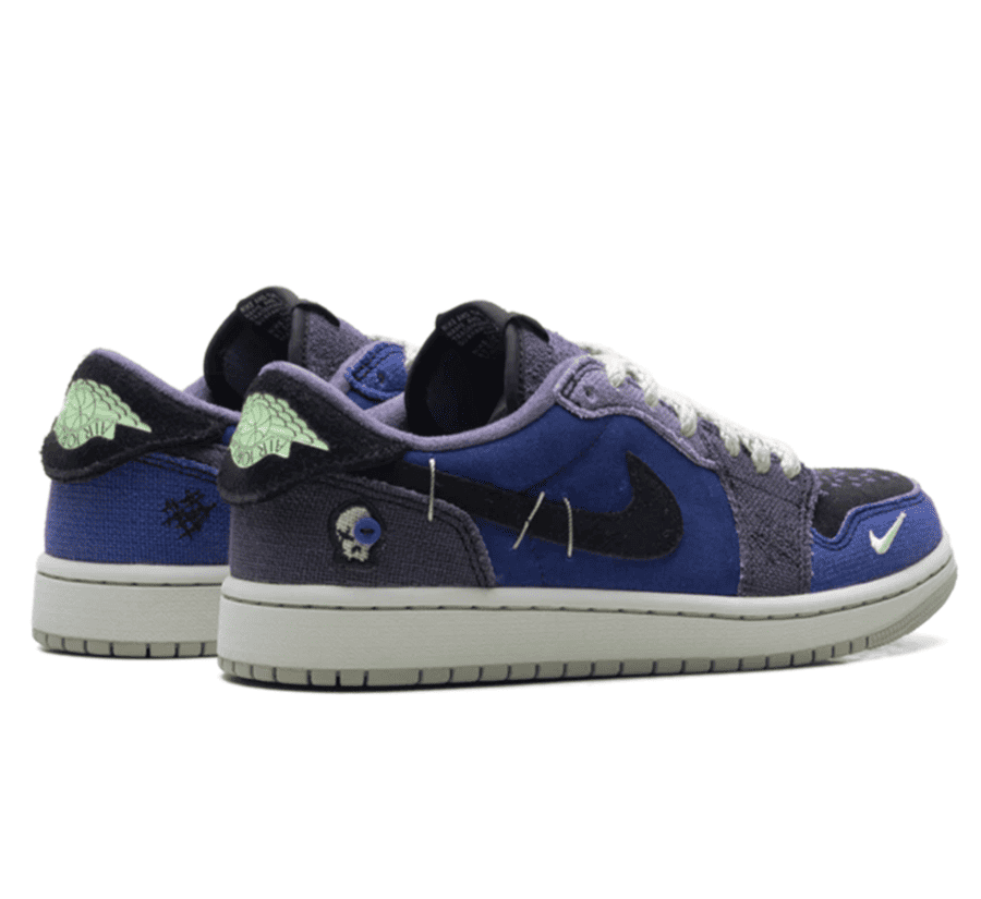 Air Jordan 1 Low OG x Zion Williamson "Voodoo Alternative" - blau schwarz grauer Sneaker