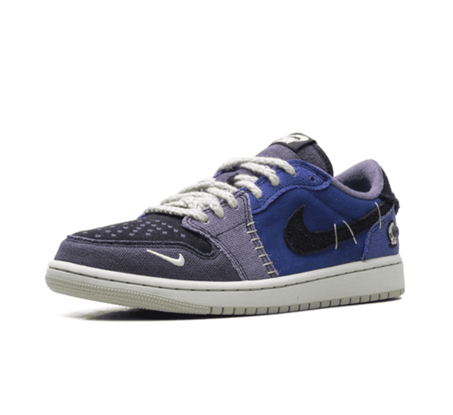 Air Jordan 1 Low OG x Zion Williamson "Voodoo Alternative" - blau schwarz grauer Sneaker