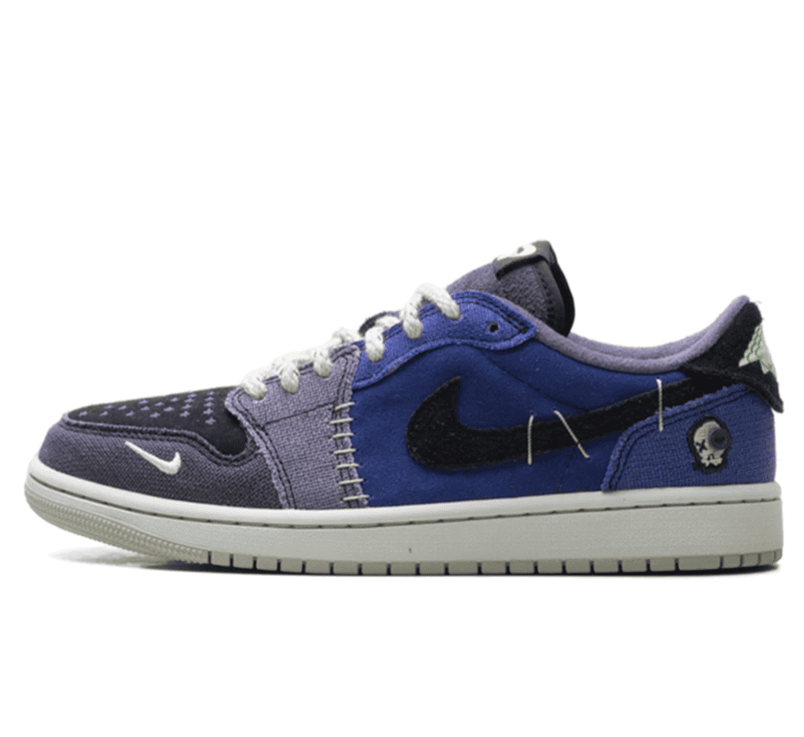Air Jordan 1 Low OG x Zion Williamson "Voodoo Alternative" - blau schwarz grauer Sneaker