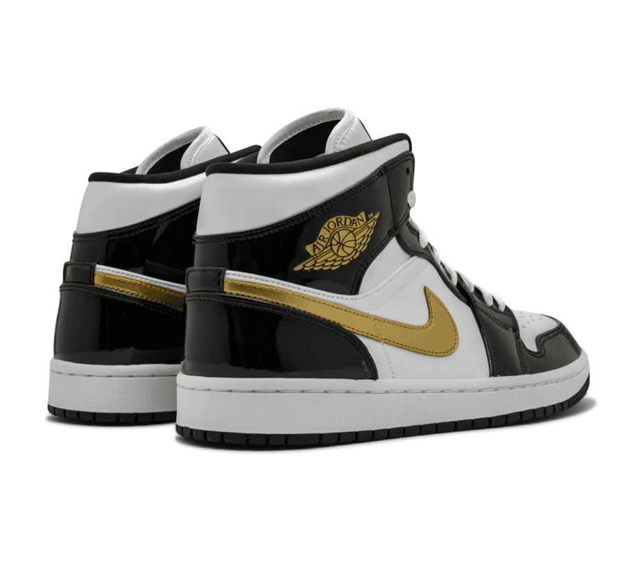 Air Jordan 1 Mid Black Gold