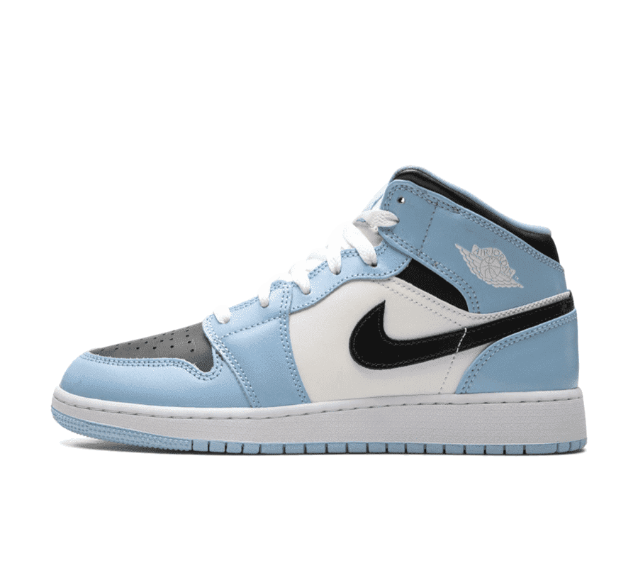 Air Jordan 1 Mid Ice Blue GS Neu Authentifiziert Unisex CARPET KICKS