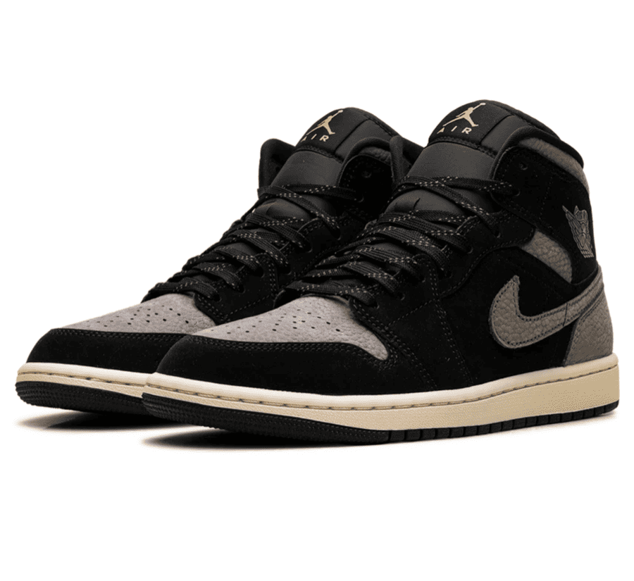 Air Jordan 1 Mid SE Olive Grey IB7110-002 Seitenansicht