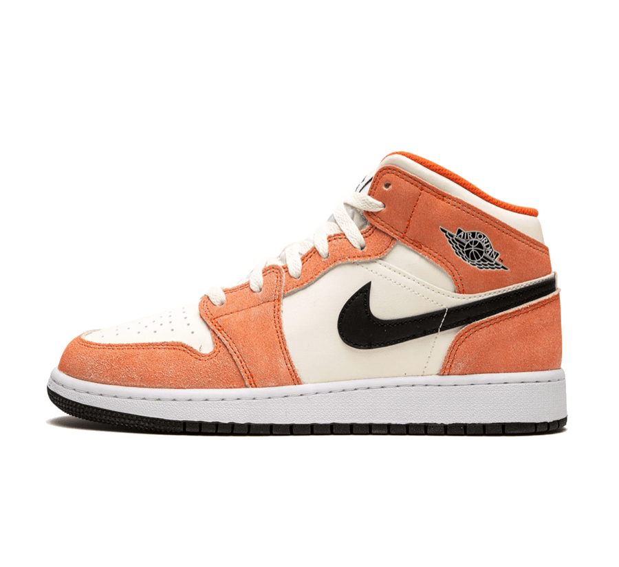 Air Jordan 1 Mid Orange Suede