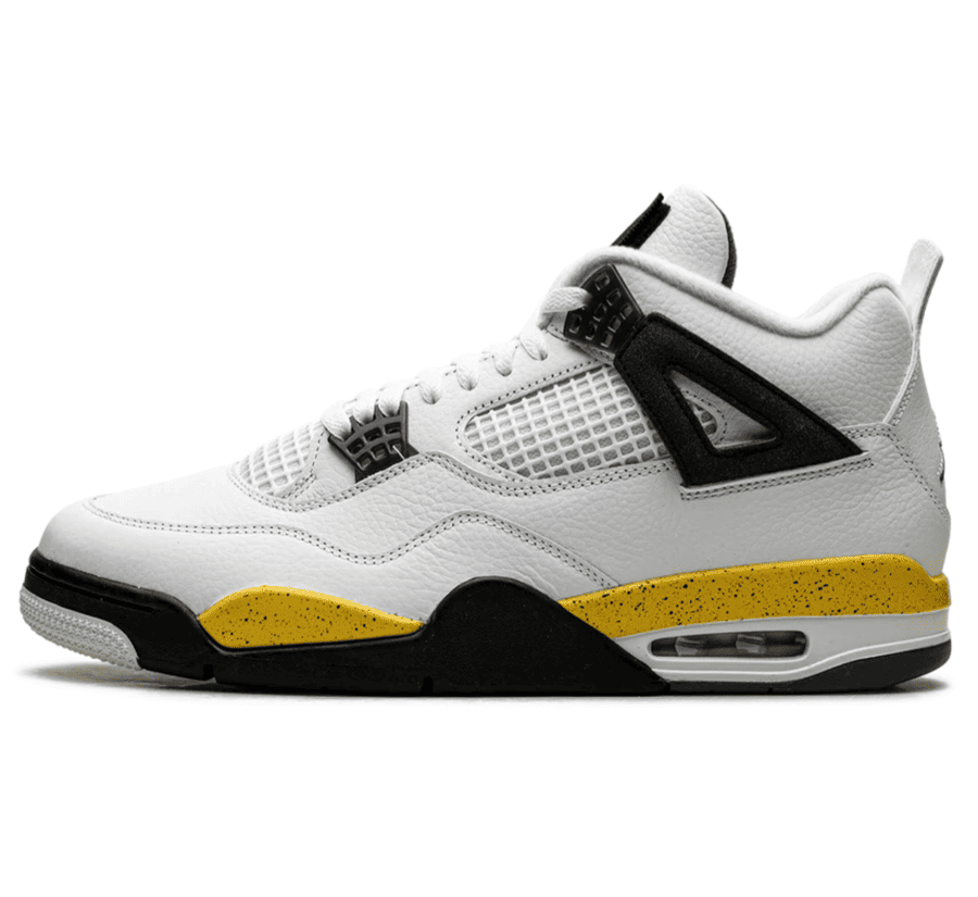 Air Jordan 4 Tour Yellow Rare Air IO2463-102 Paar vorne Hauptbild Perspective