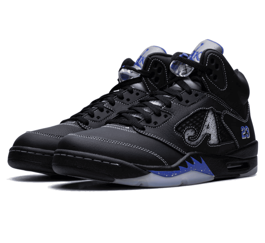 Air Jordan 5 x Awake NY "Racer Blue" - schwarz blauer Sneaker