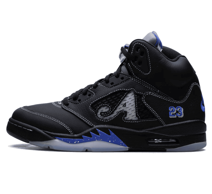 Air Jordan 5 x Awake NY "Racer Blue" - schwarz blauer Sneaker