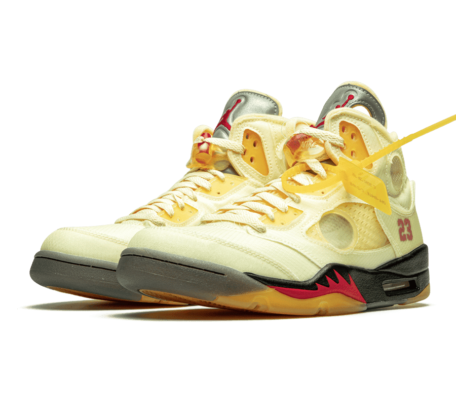 Air Jordan 5 x Off-White 'Sail'