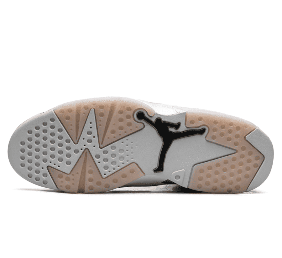 Air Jordan 6 PSG Paris Saint-Germain Silver Outsole Gummisohle Profil