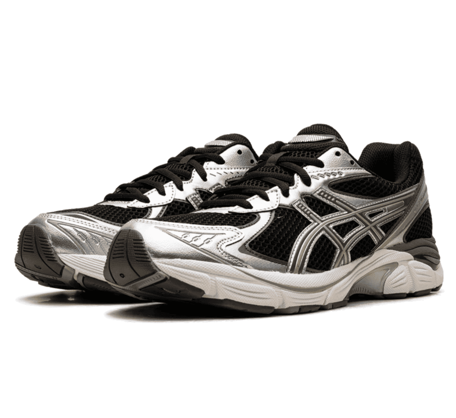 ASICS GT-2160 Black Driftwood Seitenansicht mit ASICS Tiger Stripes