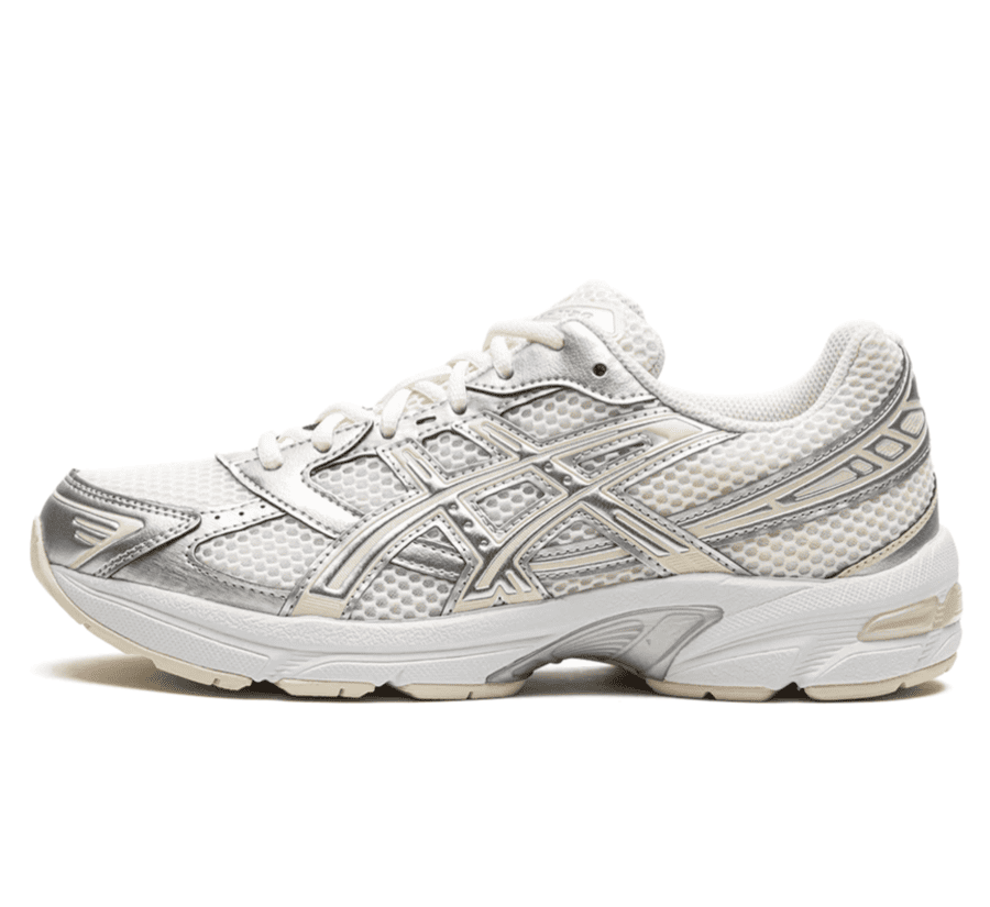 ASICS Gel-1130 Cream Pure Silver Damen Sneaker Paar vorne Perspective