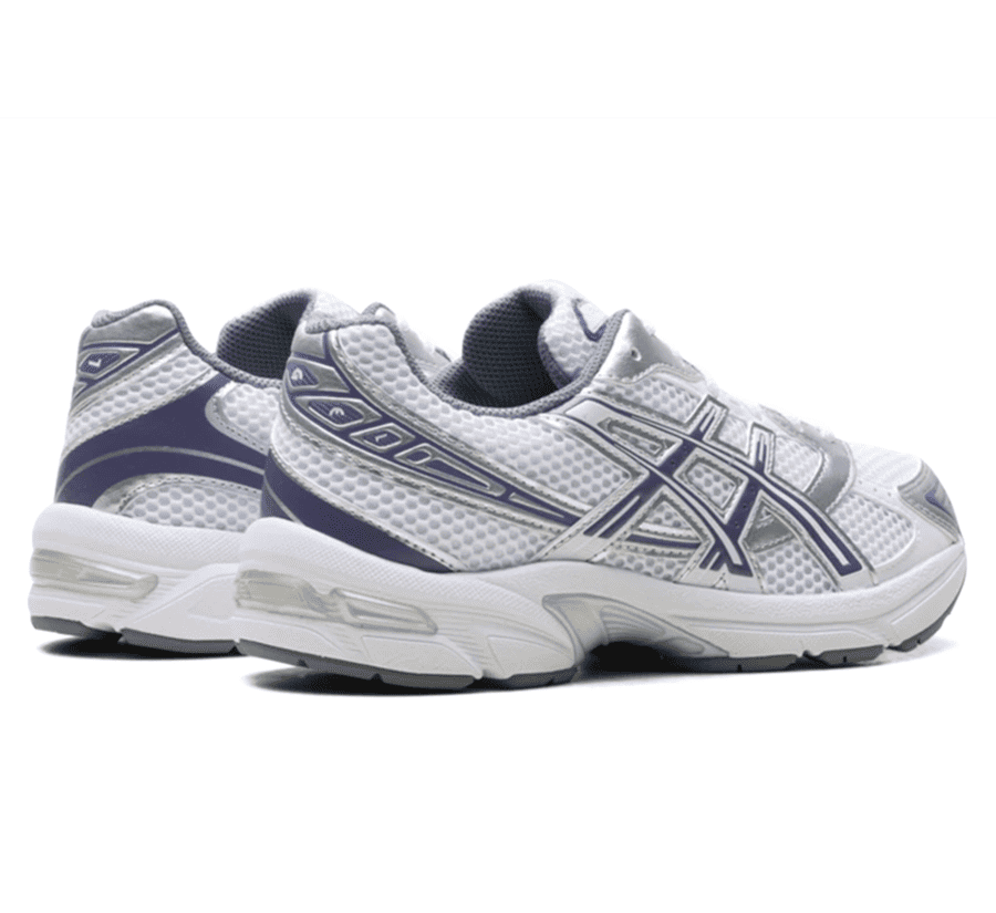 ASICS Gel-1130 White Dusty Purple Sneaker Paar hinten