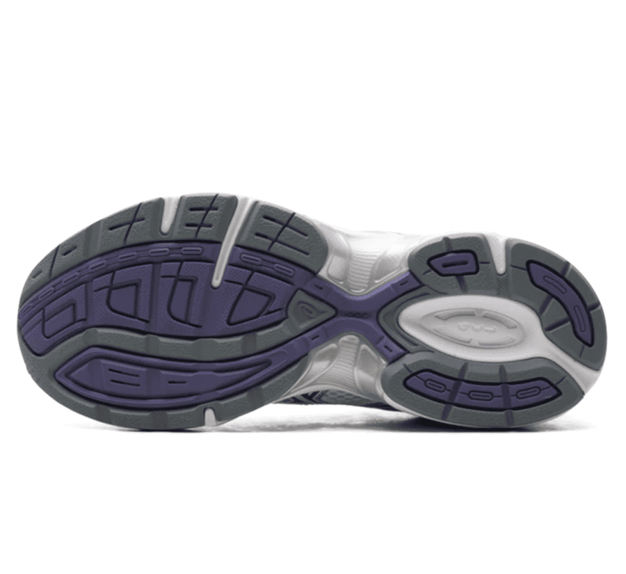 ASICS Gel-1130 White Dusty Purple Outsole Gummisohle Profil