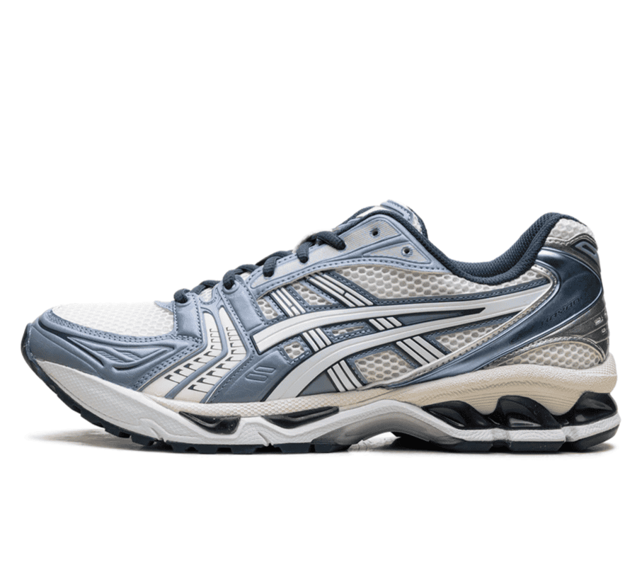Asics Gel-Kayano 14 Cream Raw Indigo - weiß blauer Sneaker