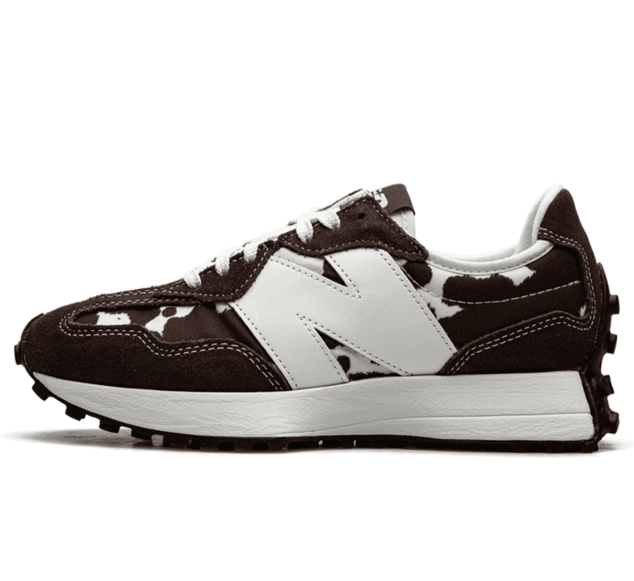 New Balance 327 Cow Print Pumpernickel Sea Salt W327APC Paar vorne Hauptbild Perspective