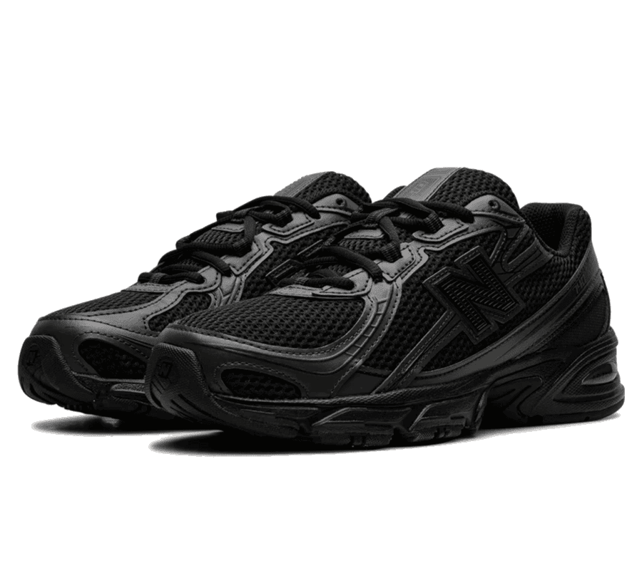 New Balance 740 Triple Black - schwarzer Sneaker