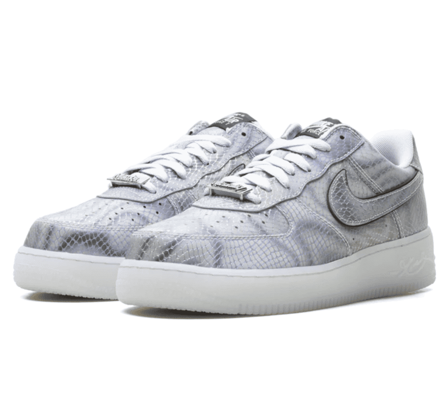 Nike Air Force 1 Low x Kobe Bryant "Lentikular" - blauer Schlagen Leder Sneaker