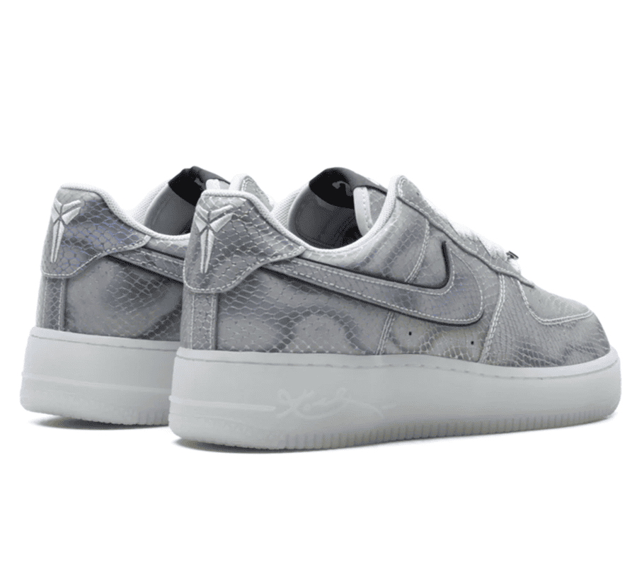 Nike Air Force 1 Low x Kobe Bryant "Lentikular" - blauer Schlagen Leder Sneaker