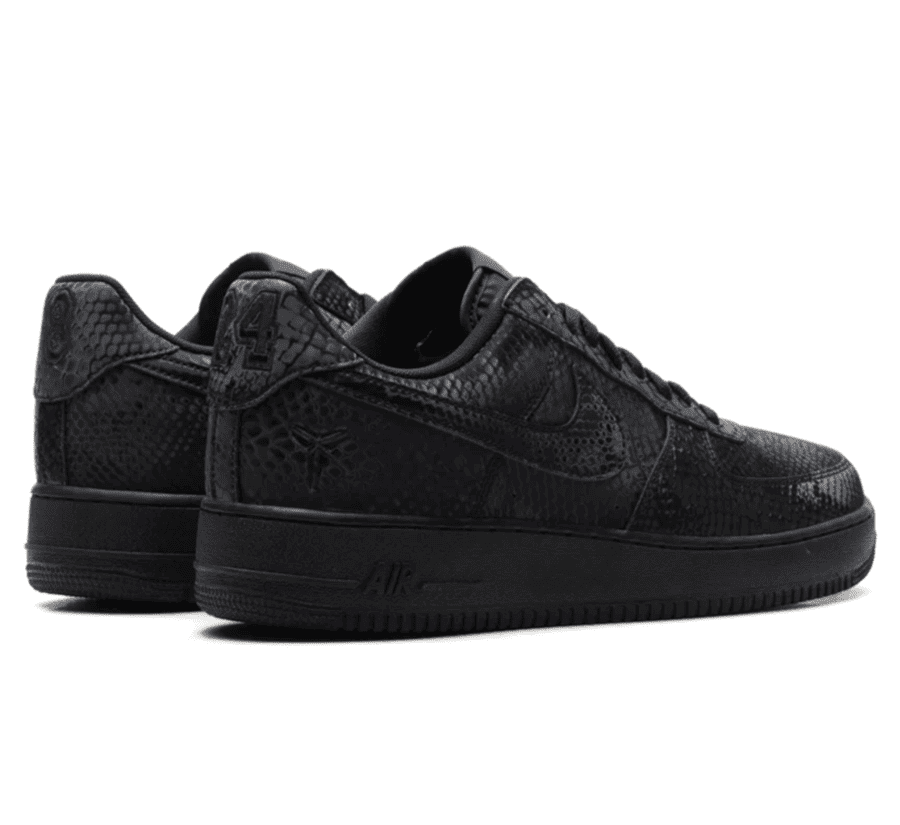Nike Air Force 1 Low x Kobe Bryant "Forever Black" - schwarzer Sneaker
