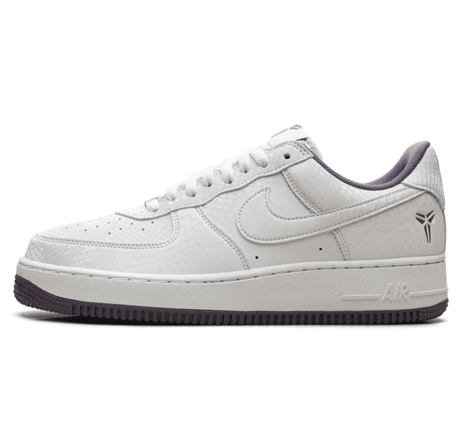 Nike Air Force 1 Low x Kobe Bryant Forever Summit White Daybreak Paar vorne Hauptbild Perspective mit Premium-Leder in Summit White