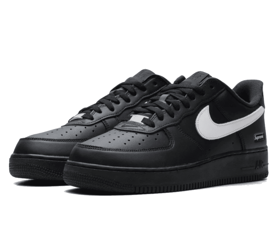 Nike Air Force 1 Low x Supreme "Black White" - schwarzer Sneaker
