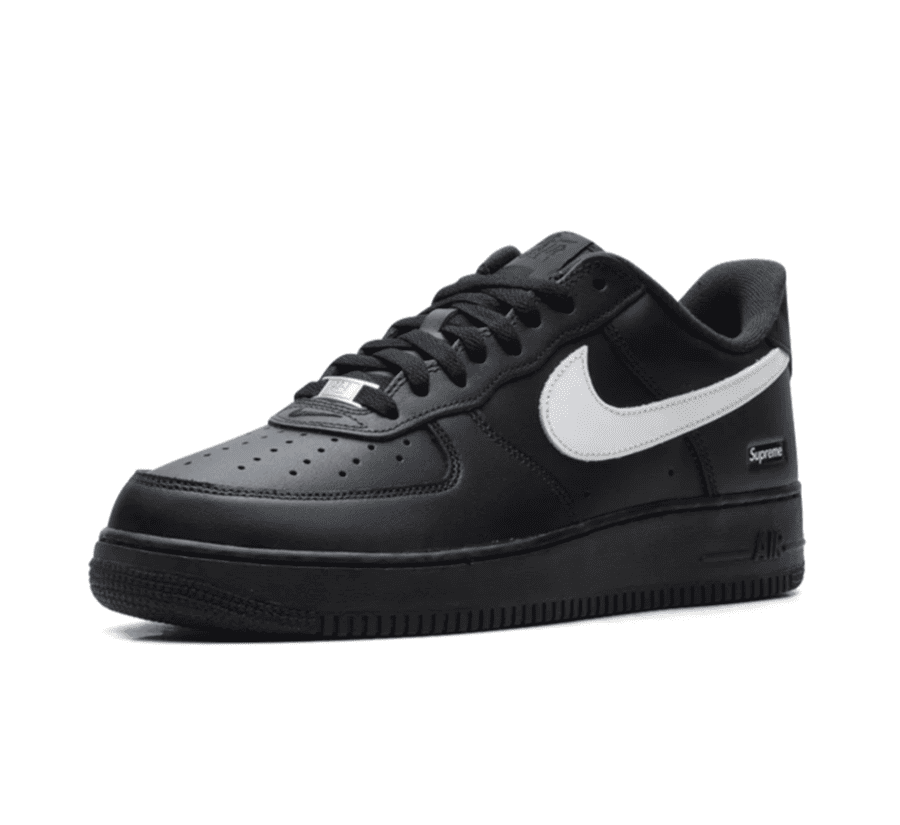 Nike Air Force 1 Low x Supreme "Black White" - schwarzer Sneaker