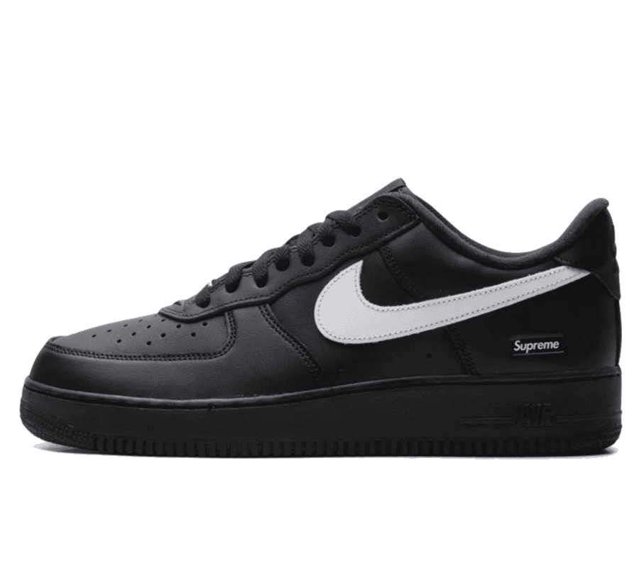 Nike Air Force 1 Low x Supreme "Black White" - schwarzer Sneaker