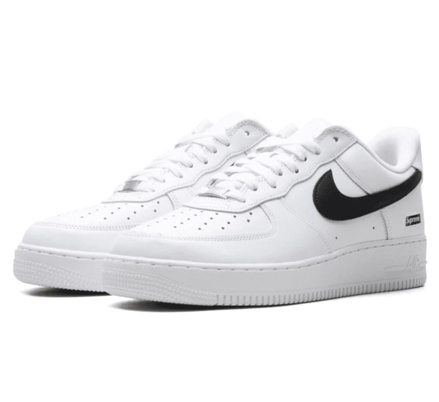Nike Air Force 1 Low x Supreme "White Black" - weiß schwarzer Sneaker