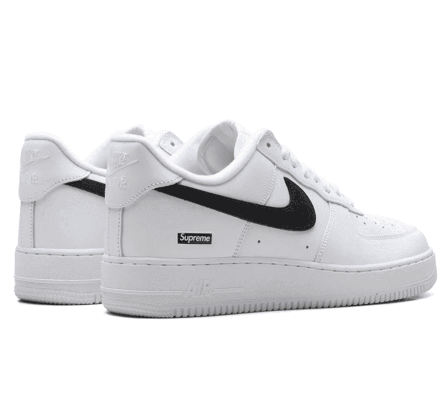 Nike Air Force 1 Low x Supreme "White Black" - weiß schwarzer Sneaker