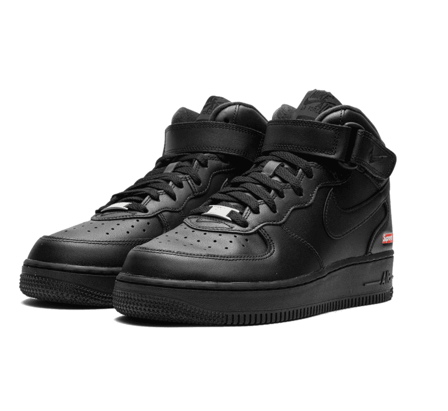 Nike Air Force 1 Mid x Supreme 'Black'