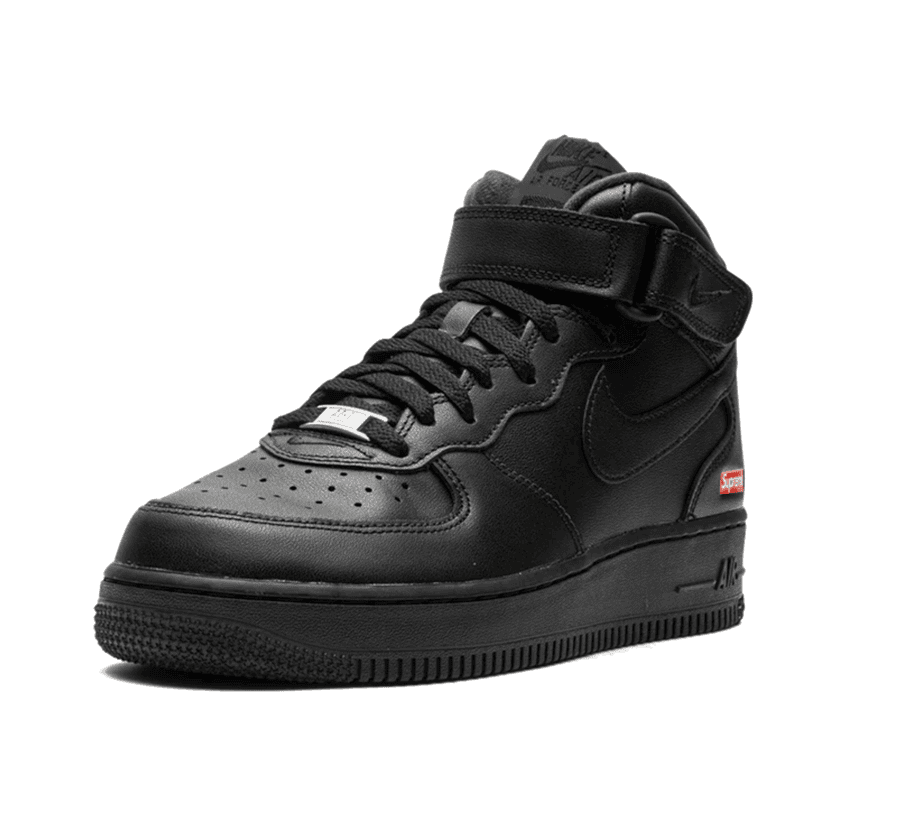 Nike Air Force 1 Mid x Supreme 'Black'