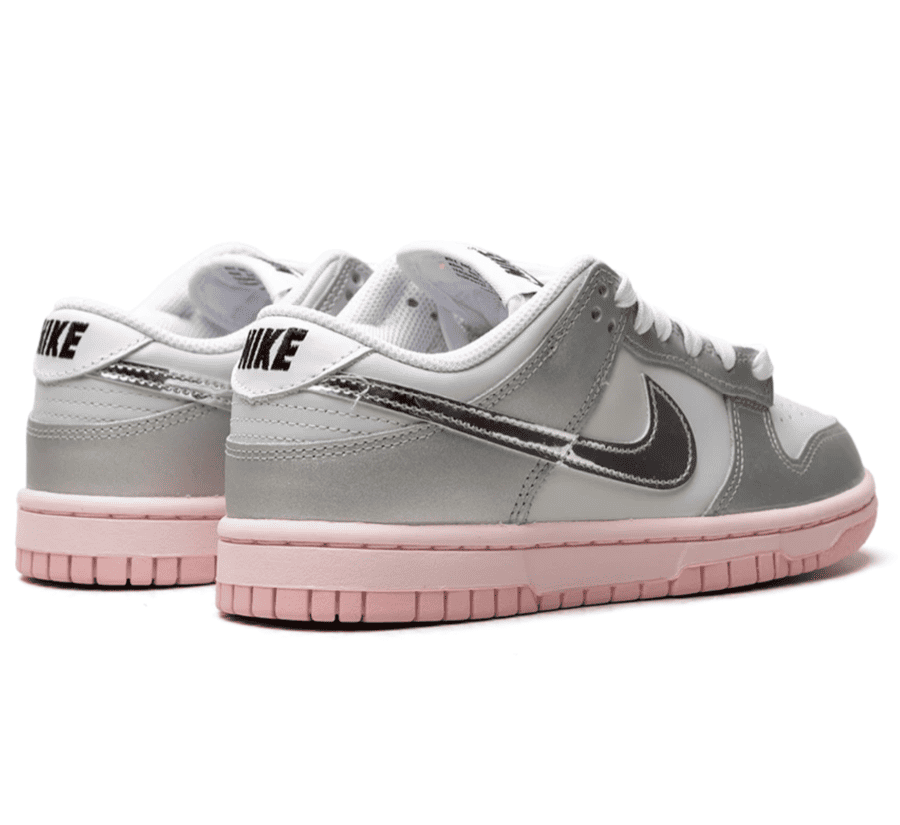 Nike Dunk Low LX Metallic Silver Pink Foam W HM3698-006 Paar hinten